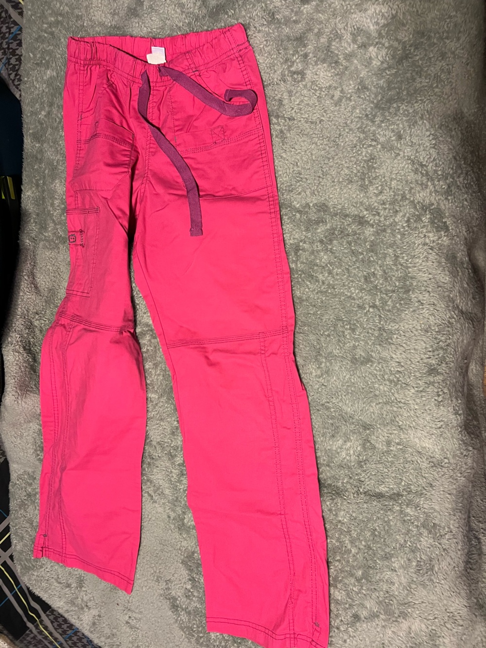 WonderWink Bright Pink Drawstring Joggers